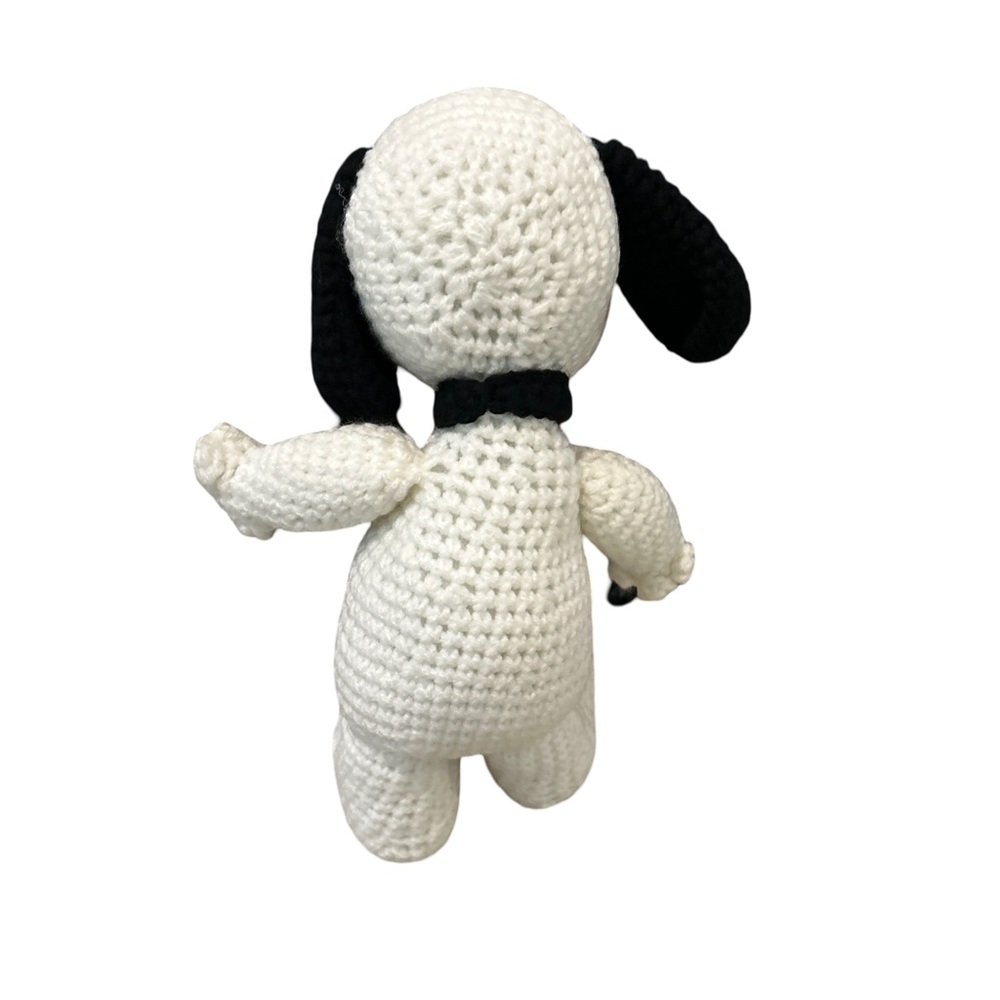 Vintage Handmade Crochet Peanuts Snoopy Doll 14 “ Charlie Brown Dog - Picture 6 of 15